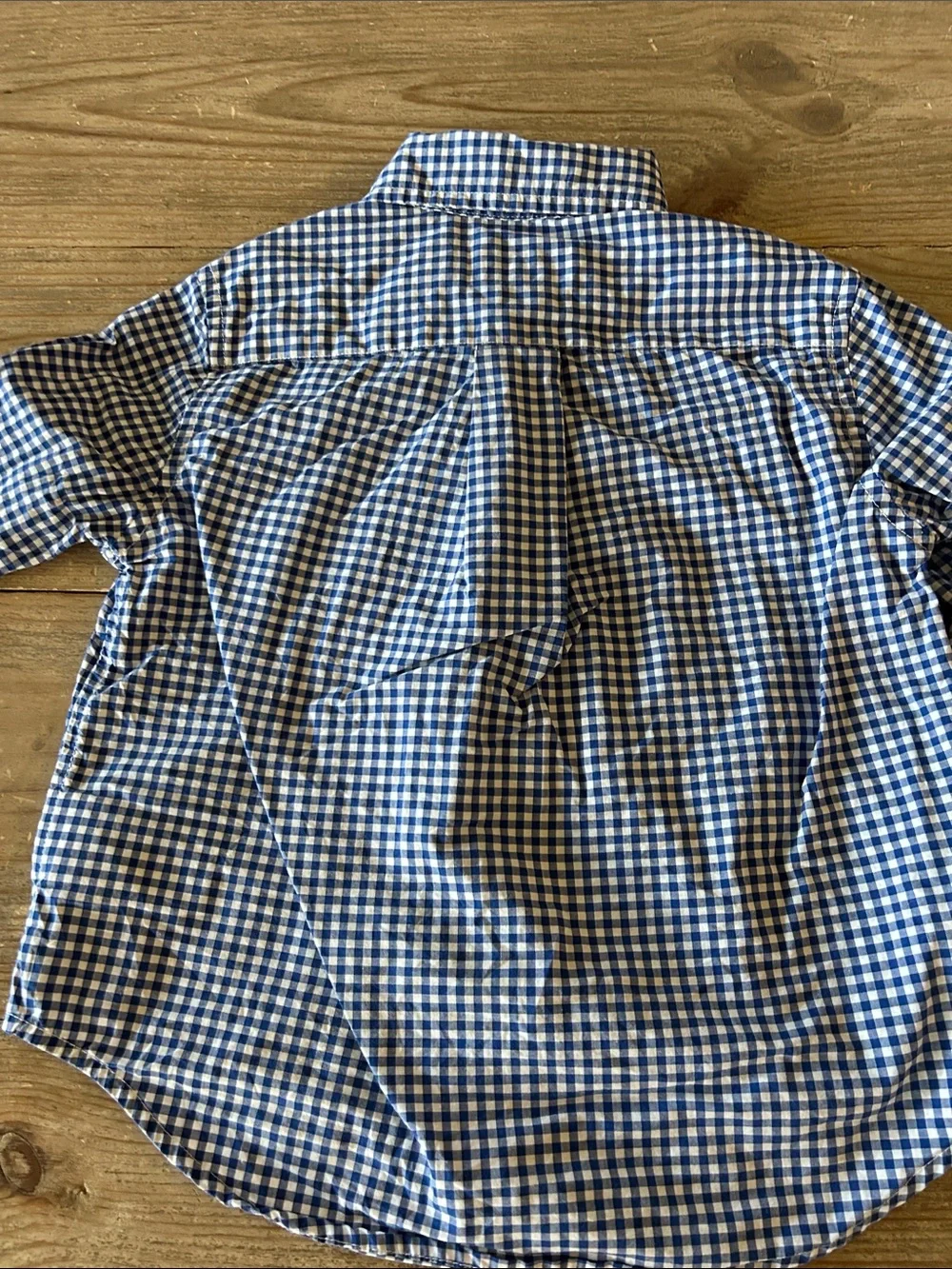 Ralph Lauren Boys' Blue & White Gingham Button-Down Shirts